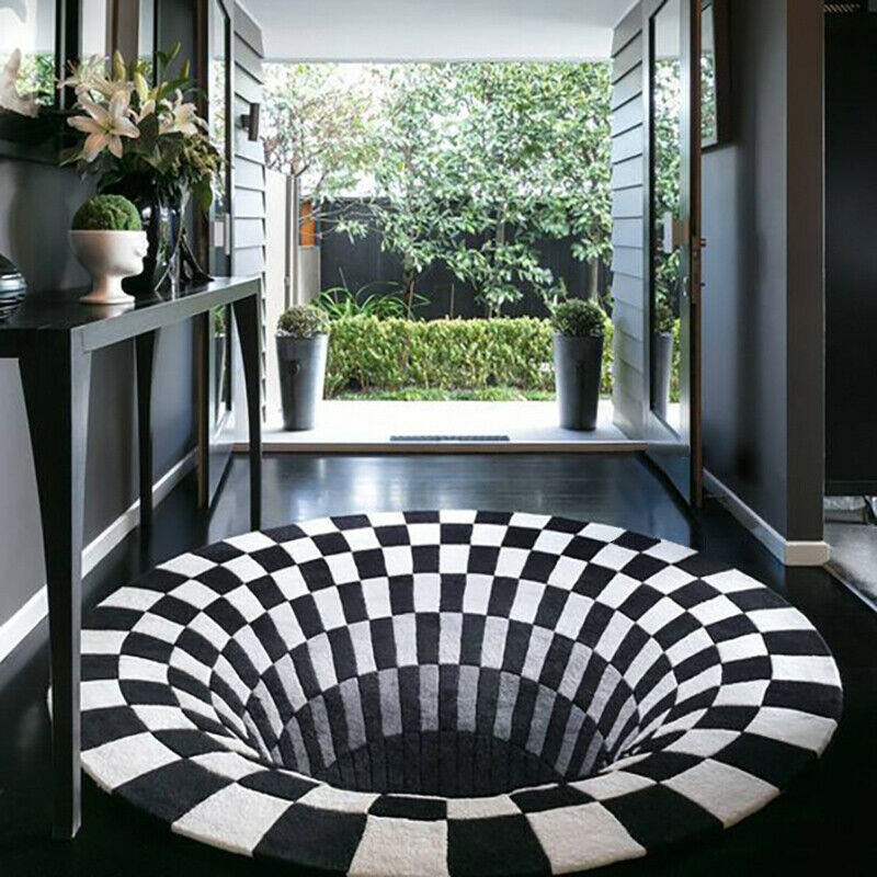 Transform Your Living Space with the 3D Vortex Rug Illusion Carpet from Npblifestyle