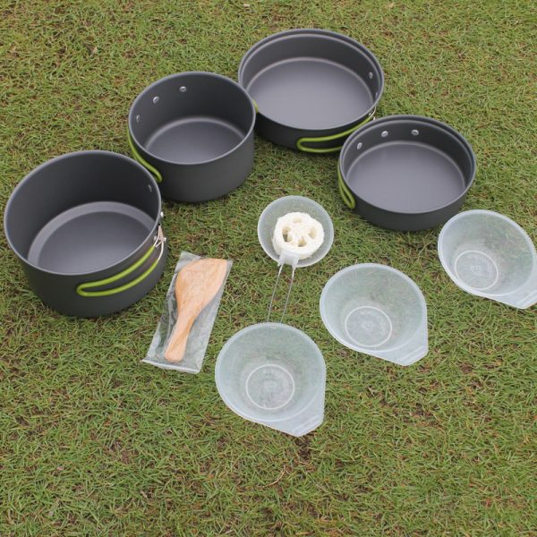 Camping Hiking Picnic Non-stick Cooking Pan Pot