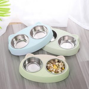 Stainless Steel Pet Bowls Set