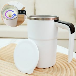 Rechargeable Travel Electric Coffee Mug with Auto Stirring